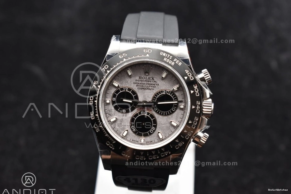on Rubber 788 1:1 Edition Strap Gray Daytona Unisex Dial Oysterflex Best QF SA 116519 0515